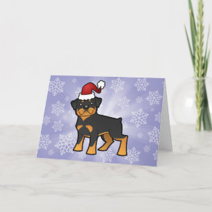 Cartes Pour Fêtes Annuelles Rottweiler de Noël