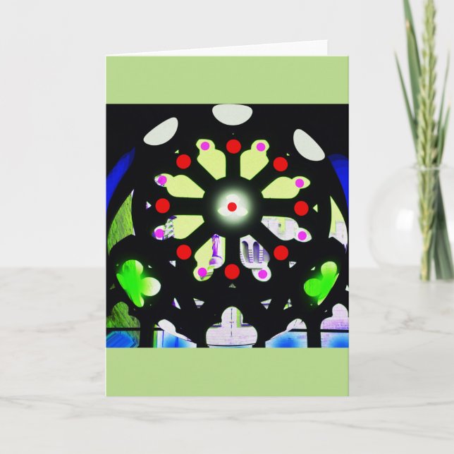 Cartes Pour Fêtes Annuelles Roue de fortune (Devant)