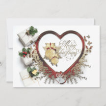 Rouge Blanc & Vert moderne Victorien Joyeux Noël