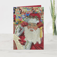 Rouge classique de Père Noël à l'intérieur en véri