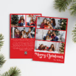 Cartes Pour Fêtes Annuelles Rouge classique Joyeux Noël Vertical 6 Photo<br><div class="desc">Célébrez la saison avec cette carte unique, rouge classique Joyeux Noël vertical 6 photo de vacances avec une touche de charme vintage. Le design minimaliste présente une élégante palette de couleurs rouge et blanc, évoquant l'esprit cosy de l'hiver. Son attrait moderne et ludique, associé à la formulation traditionnelle, crée un...</div>