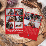 Cartes Pour Fêtes Annuelles Rouge classique Joyeux Noël Vertical 8 Photo<br><div class="desc">Célébrez la saison avec cette carte unique, rouge classique Joyeux Noël vertical 8 photo de vacances avec une touche de charme vintage. Le design minimaliste présente une élégante palette de couleurs rouge et blanc, évoquant l'esprit cosy de l'hiver. Son attrait moderne et ludique, associé à la formulation traditionnelle, crée un...</div>