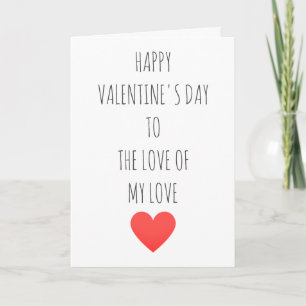 Cartes Pour Fêtes Annuelles Rouge Romantique Saint Valentin Amour De Ma Vie Cœ