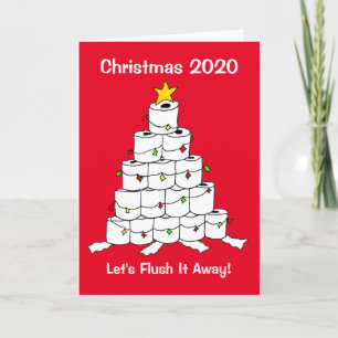 Cartes Pour Fêtes Annuelles Rouleau de Papier Hygiénique Arbre de Noël 2020 à 