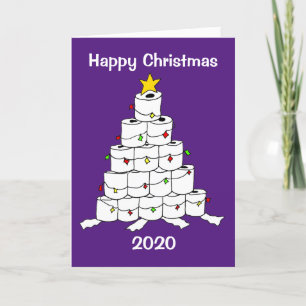 Cartes Pour Fêtes Annuelles Rouleau de Papier Hygiénique Sapin de Noël 2020