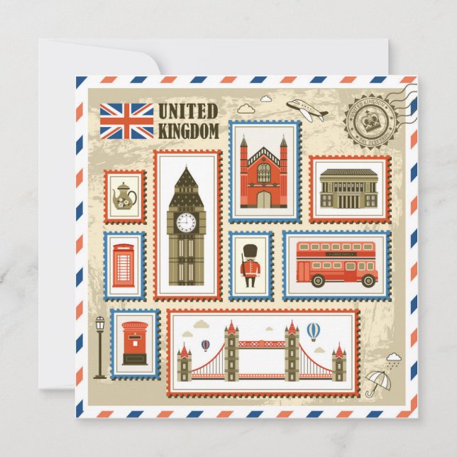 Cartes Pour Fêtes Annuelles Royaume-Uni (Devant)