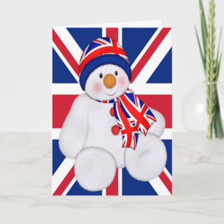 Cartes Pour Fêtes Annuelles Royaume-Uni Christmas Snowman