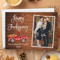 Ruban Craft Plaid Calligraphie Thanksgiving Camion