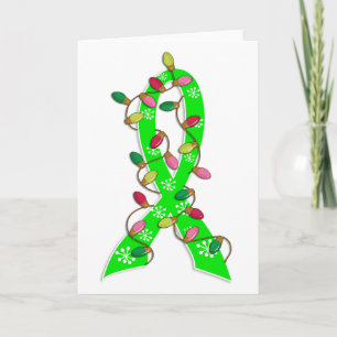 Cartes Pour Fêtes Annuelles Ruban Lymphome de Noël non Hodgkin