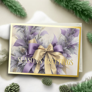 Cartes Pour Fêtes Annuelles Rubans de satin d'ornements Lavande Térébenthine