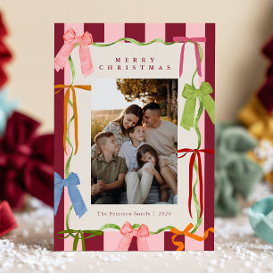 Cartes Pour Fêtes Annuelles Rubans Fantaisistes Modernes
