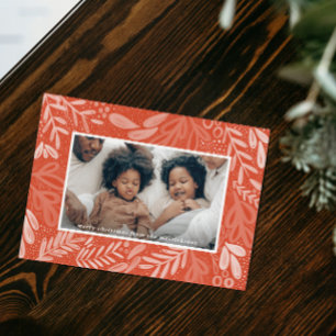 Cartes Pour Fêtes Annuelles Rubrique rouge   Photo botanique festive