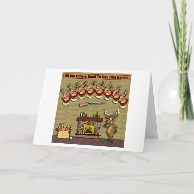 Cartes Pour Fêtes Annuelles Rudolph (Devant)