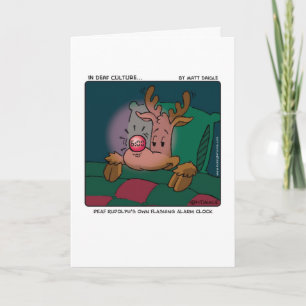 Cartes Pour Fêtes Annuelles Rudolph sourd