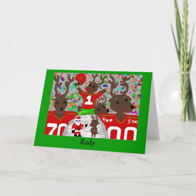 Cartes Pour Fêtes Annuelles Rudy (Devant)