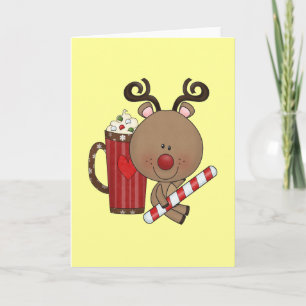 Cartes Pour Fêtes Annuelles Rudy Reindeer Au Cocoa