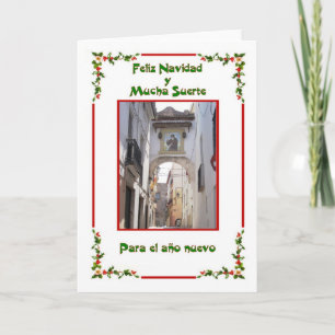 Cartes Pour Fêtes Annuelles Rue Feliz Navidad