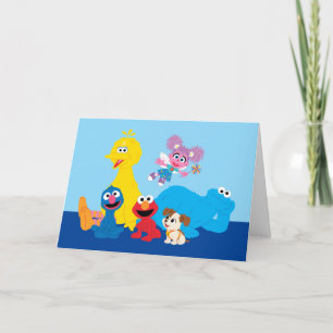 Cartes Pour Fêtes Annuelles Rue Sésame Coloré Sesame Street Pals