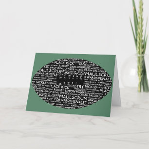 Cartes Pour Fêtes Annuelles Rugby Union Gifts