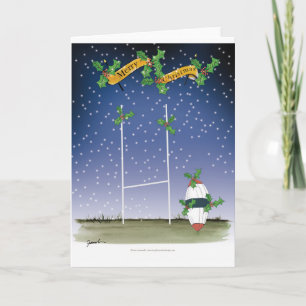 Cartes Pour Fêtes Annuelles rugby xmas