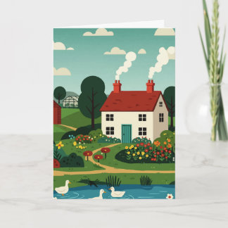 Cartes Pour Fêtes Annuelles Rural town