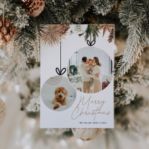 Cartes Pour Fêtes Annuelles Russe aquarelle famille photo Noël