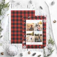 Russe Red Buffalo Check Snowflake 4 Photo
