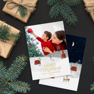 Cartes Pour Fêtes Annuelles Russe traditionnel 1 photo hiver Joyeux Noël