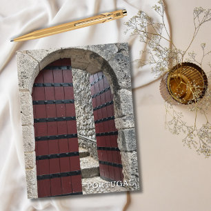 Cartes Pour Fêtes Annuelles Rustic Castle Door Portugal Photographie, Voyage