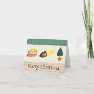 Cartes Pour Fêtes Annuelles Rustic Cosy Biscuits Cookies Christmas Card