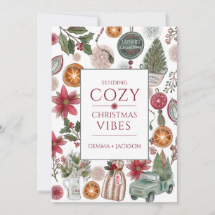 Cartes Pour Fêtes Annuelles Rustique cosy