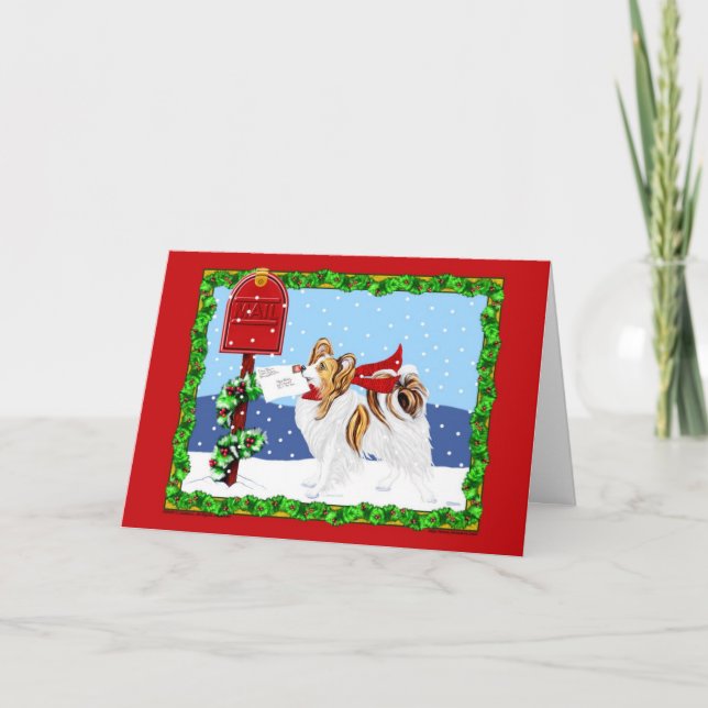 Cartes Pour Fêtes Annuelles Sable de courrier de Noël de Papillon (Devant)