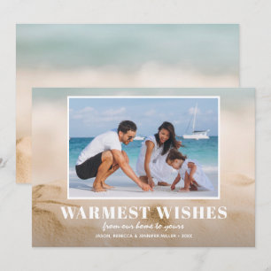 Cartes Pour Fêtes Annuelles Sable et plage de mer Photo Noël