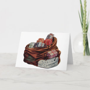 Cartes Pour Fêtes Annuelles Sac à jouets du Père Noël
