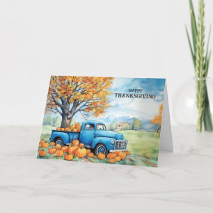 Cartes Pour Fêtes Annuelles Sac Vintage d'automne et Thanksgiving Citrouille
