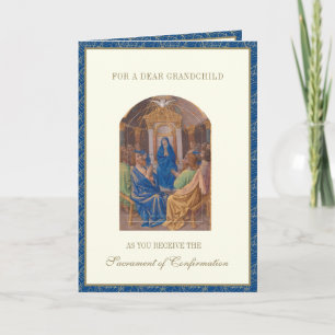 Cartes Pour Fêtes Annuelles Sacrament de confirmation Saint-Esprit Petit-enfan