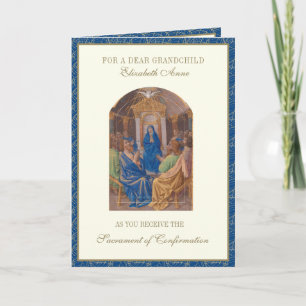 Cartes Pour Fêtes Annuelles Sacrament de confirmation Saint-Esprit Petit-enfan