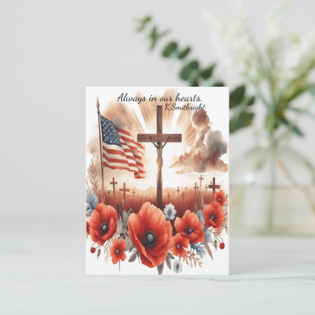 Cartes Pour Fêtes Annuelles Sacrifice dans le ciel doux (Debout devant)