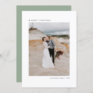 Cartes Pour Fêtes Annuelles Sage Christmas Tree Modern Joyeux Noël Photo