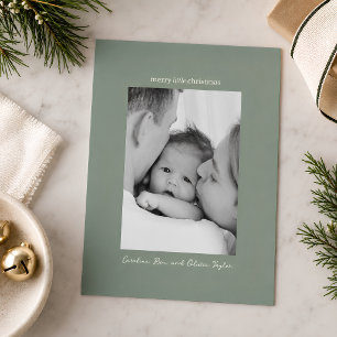 Cartes Pour Fêtes Annuelles Sage Family Photo Premier Joyeux Petit Noël