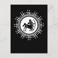 Sagittaire Symbole du zodiaque avec Starburst