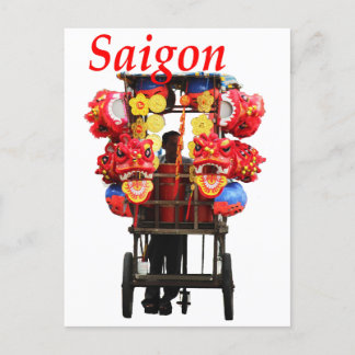 Cartes Pour Fêtes Annuelles Saigon Vietnam - Bonne année de danse Lion 2024