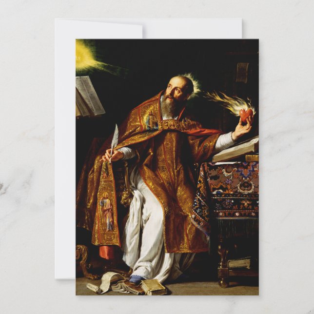 Cartes Pour Fêtes Annuelles Saint Augustin d'Hippopotame (Devant)