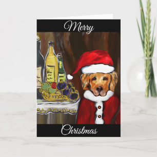 CARTES POUR FÊTES ANNUELLES SAINT-BERNARD RETRIEVER NOËL 