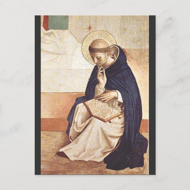 Cartes Pour Fêtes Annuelles Saint Dominic de Guzman par Fra Angelico (Devant)