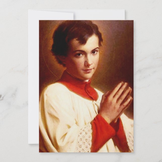 Cartes Pour Fêtes Annuelles Saint Dominic Savio (Devant)