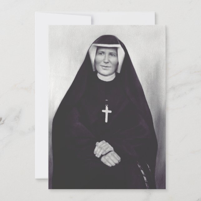 Cartes Pour Fêtes Annuelles Saint Faustina Kowalska (Devant)