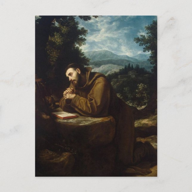 Cartes Pour Fêtes Annuelles Saint François d'Assise par Cigoli (Devant)
