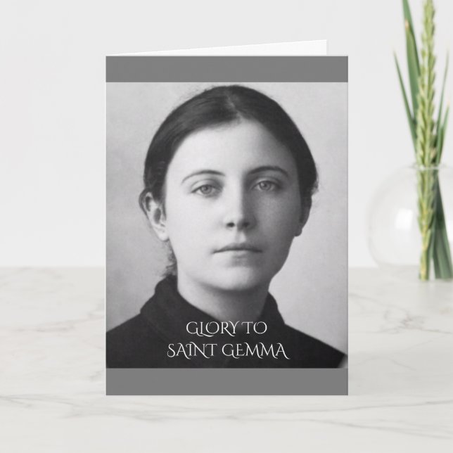 Cartes Pour Fêtes Annuelles Saint Gemma Galgani (Devant)