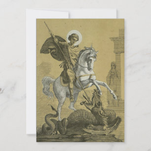 Cartes Pour Fêtes Annuelles Saint George – Premium "Sunburst Gold" Art